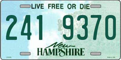 NH license plate 2419370