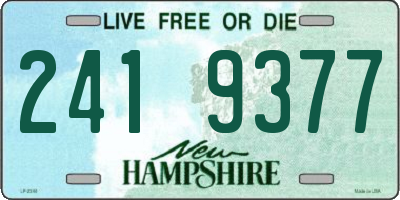 NH license plate 2419377