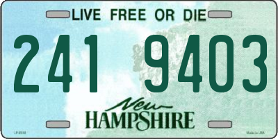 NH license plate 2419403