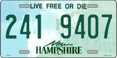 NH license plate 2419407