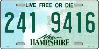 NH license plate 2419416