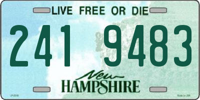 NH license plate 2419483