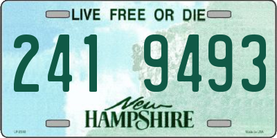 NH license plate 2419493