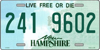 NH license plate 2419602