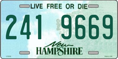 NH license plate 2419669