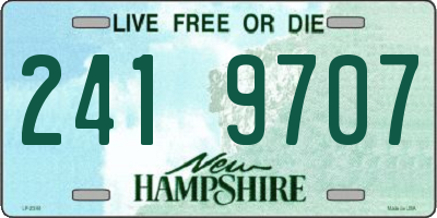 NH license plate 2419707