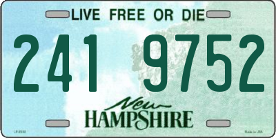 NH license plate 2419752