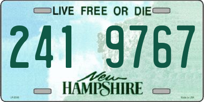NH license plate 2419767