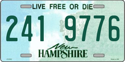 NH license plate 2419776