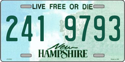 NH license plate 2419793
