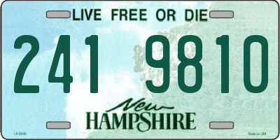NH license plate 2419810