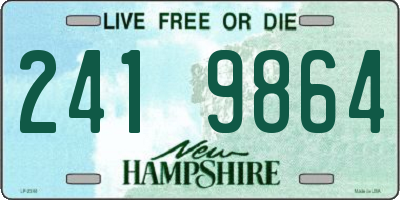 NH license plate 2419864