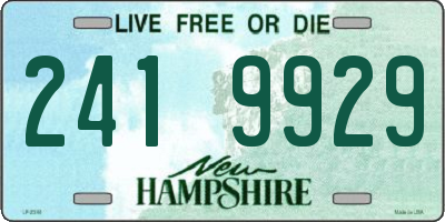 NH license plate 2419929