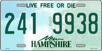 NH license plate 2419938