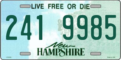 NH license plate 2419985
