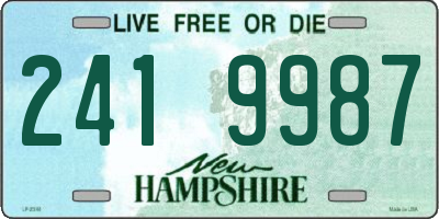 NH license plate 2419987