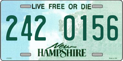 NH license plate 2420156