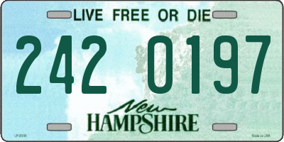 NH license plate 2420197