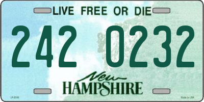 NH license plate 2420232