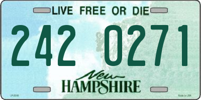 NH license plate 2420271
