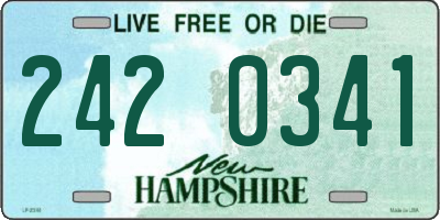NH license plate 2420341
