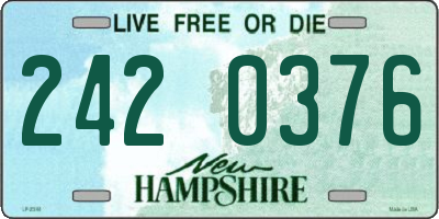 NH license plate 2420376