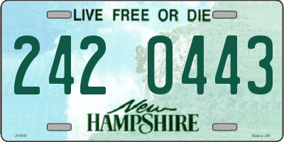 NH license plate 2420443