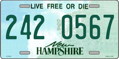 NH license plate 2420567