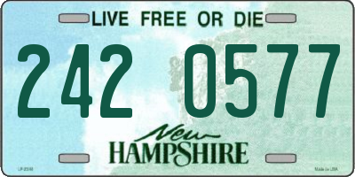 NH license plate 2420577