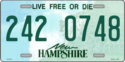 NH license plate 2420748