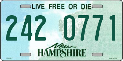 NH license plate 2420771