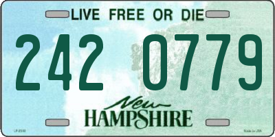 NH license plate 2420779