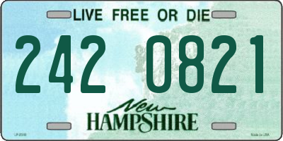 NH license plate 2420821