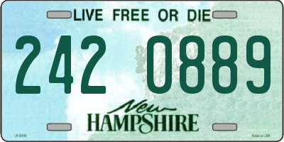 NH license plate 2420889