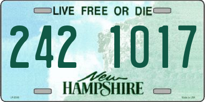 NH license plate 2421017