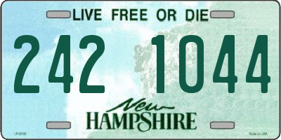 NH license plate 2421044