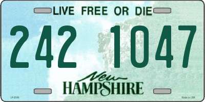 NH license plate 2421047
