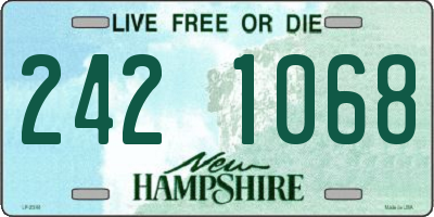 NH license plate 2421068