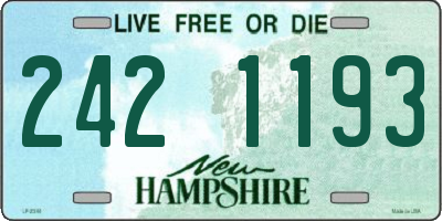 NH license plate 2421193