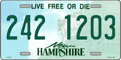 NH license plate 2421203