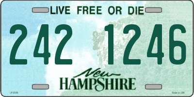 NH license plate 2421246