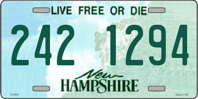 NH license plate 2421294