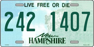 NH license plate 2421407