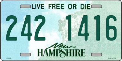 NH license plate 2421416