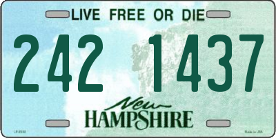 NH license plate 2421437