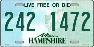 NH license plate 2421472