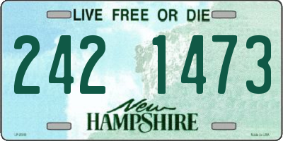 NH license plate 2421473