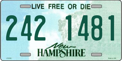 NH license plate 2421481