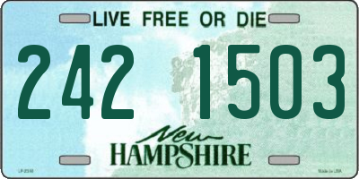 NH license plate 2421503