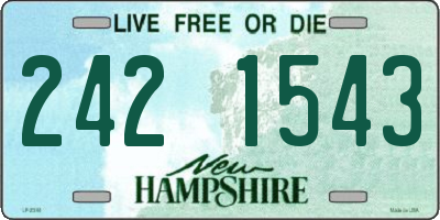 NH license plate 2421543